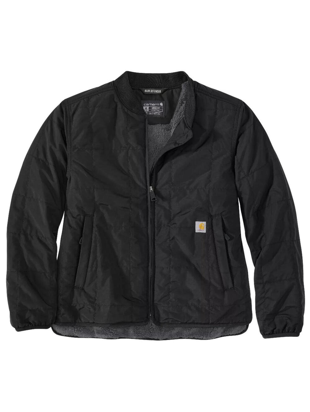 New Carhartt Women's Size S Fleece  Insulated Bomber Jacket Black NWT
